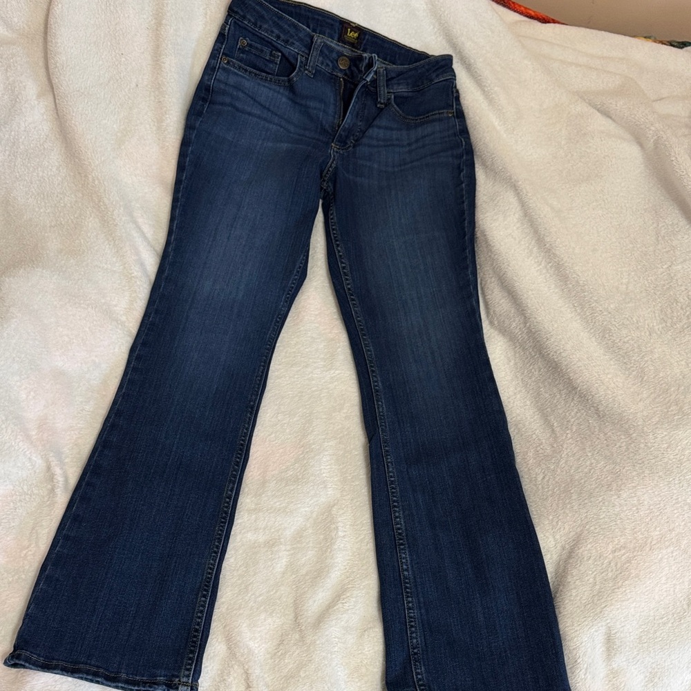 Lee Women's Dark Blue Flare Jeans